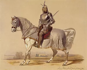 Assorted Gallery: Sikh Warrior on Horse, India 1847 Date: 1847