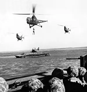Accompanying Prints: Sikorsky HO3S-1 122720, LVT (A)-4'and two Piasecki HRP-1s