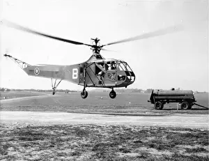 Sikorsky Prints: Sikorsky R4 Hoverfly I KK984 flying at Andover