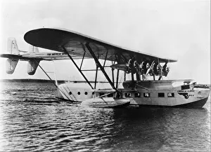 Sikorsky S-40 of Pan Am (forward view) on water