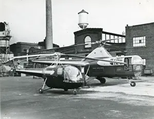 Sikorsky Prints: Sikorsky S-52 or H-18, foreground, and Sikorsky S-51
