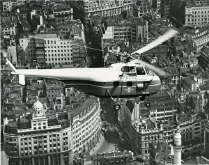 Sikorsky Prints: Sikorsky S-55, OO-SHA, of Sabena, over London