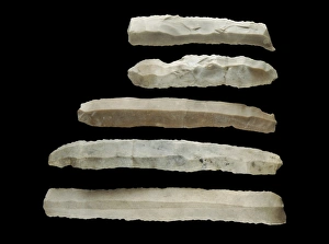 Andalusians Gallery: Silex knives (3rd-2nd mil. BC). Decorative Arts