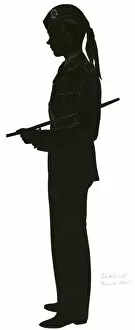 Images Dated 21st February 2012: Silhouette of 2nd Lieutenant, Black Watch