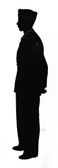 Silhouette of an American GI, WW2