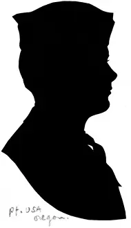 Oregon Prints: Silhouette of an American private
