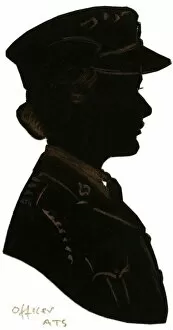 Images Dated 21st February 2012: Silhouette of an ATS officer