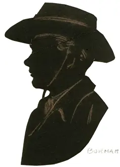 Silhouette of an Australian soldier