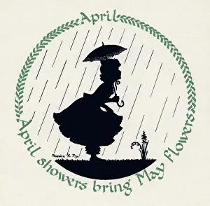 Bring Prints: Silhouette Calendar -- April