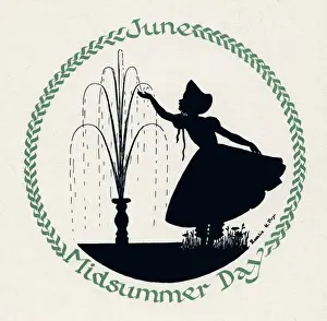 Midsummer Prints: Silhouette Calendar -- June
