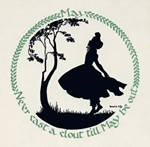 Removing Prints: Silhouette Calendar -- May
