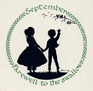 Silhouette Calendar -- September Silhouette Calendar -- September