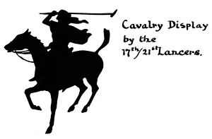 Equitation Prints: Silhouette of cavalry display, 17th / 21st Lancers