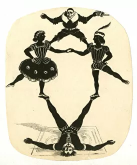 Acrobat Collection: Silhouette, Circus Acrobats