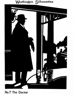 Doctor Gallery: Silhouette of a doctor