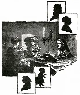 Silhouettist Prints: Silhouette drawing 1886