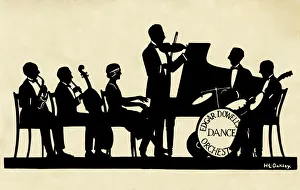 Band Gallery: Silhouette of Edgar Dowells Dance Orchestra