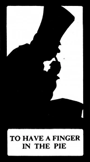 Images Dated 24th February 2012: Silhouette, To Have a Finger in the Pie
