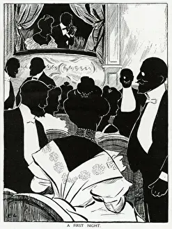 Finest Prints: Silhouette of the first night of theatre 1907
