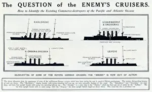 Identify Prints: Silhouette of German cruisers 1914