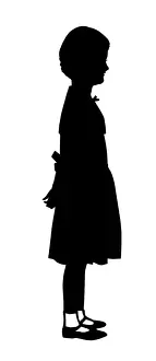 Socks Prints: Silhouette of a girl