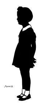 Silhouette of a girl