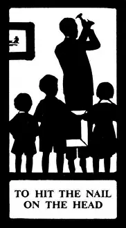 Metaphorical Prints: Silhouette, To Hit the Nail on the Head