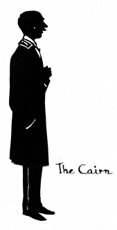 Images Dated 21st February 2012: Silhouette of hotel commissionaire