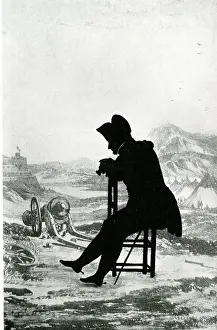 Silhouette of Napoleon Bonaparte