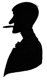 Cigars Prints: Silhouette of Phil May