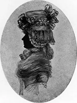 Silhouette portrait of Duchess of Devonshire