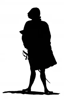 Silhouette portrait of King George III