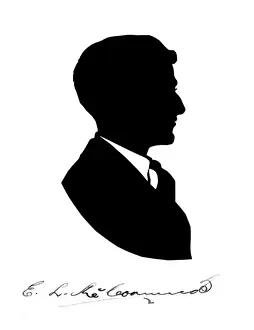 Silhouette portrait of a man