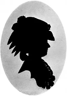 Silhouette portrait of Marie Antoinette