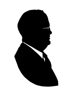 Silhouette portrait of Martin Bree of Melbourne