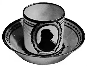 Coffee Prints: Silhouette portrait of Mirabeau on a coffee cup