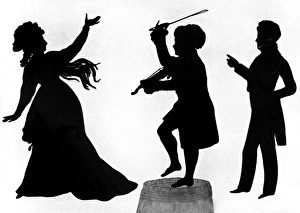 Edouart Gallery: Silhouette portrait of Mrs Siddons by August Edouart