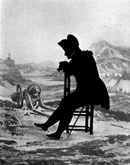 Edouart Gallery: Silhouette portrait of Napoleon