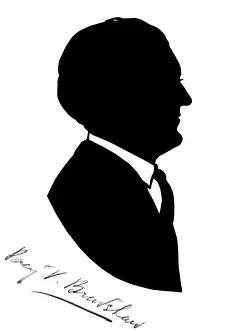 Bradshaw Prints: Silhouette portrait of Percy V. Bradshaw, artist