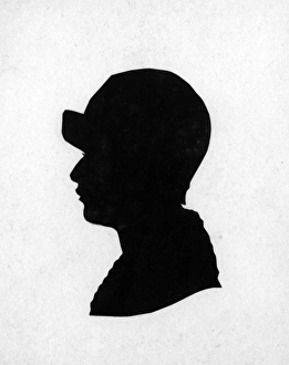 Images Dated 23rd April 2012: Silhouette portrait of Princess Theodora of Greece
