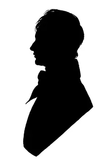 Poets Prints: Silhouette portrait of Shelley
