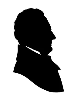 Oakley Prints: Silhouette portrait of Sir Charles Oakley