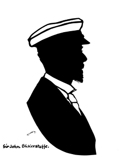 Alderman Gallery: Silhouette portrait of Sir John Bickerstaffe