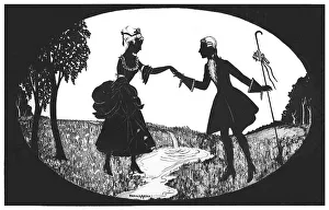 Shepherds Prints: Silhouette - Postcard Design