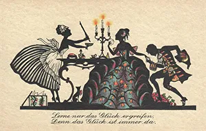 Parlour Prints: Silhouette - Postcard Design