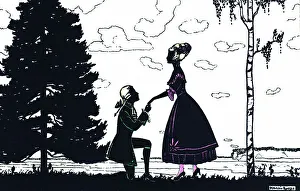 Grosze Prints: Silhouette - Postcard Design