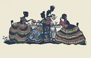 Outline Prints: Silhouette - Postcard Design