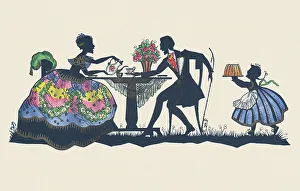 Outline Prints: Silhouette - Postcard Design
