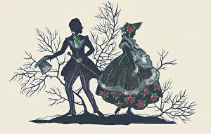 Outline Prints: Silhouette - Postcard Design