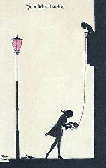 Outline Prints: Silhouette - Postcard Design